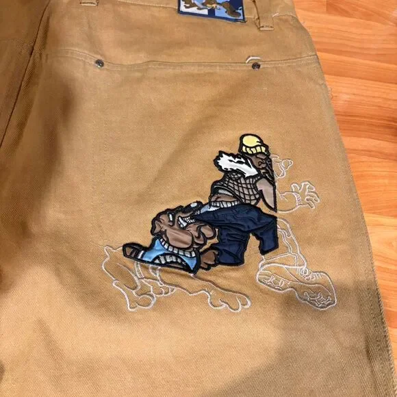 Jnco Men's Tan and Yellow Jeans - Picture 1 of 7